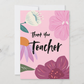 Thank You Teacher Card