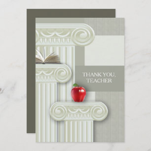 Thank You, Teacher. Custom Card