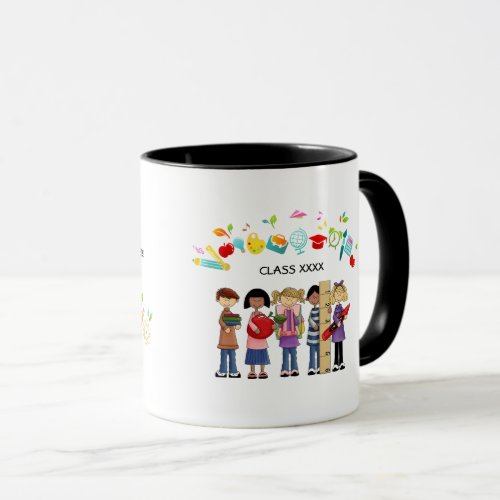 Thank You Teacher Custom Name Gift Mug