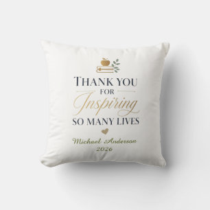 Thank You Teacher Custom Name Throw Pillow