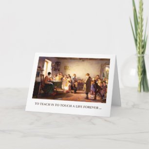 Thank you, Teacher. Fine Art Greeting Card