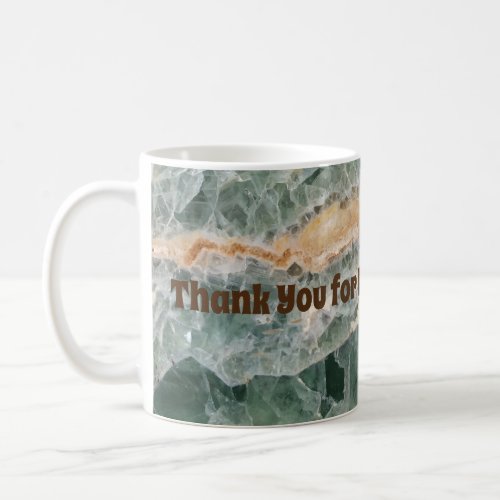 Thank You Teacher Gemstone Photo Appreciation Coffee Mug
