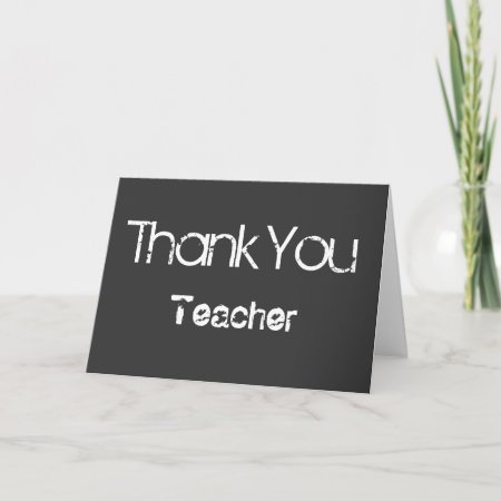 Thank You Teacher Greeting Card