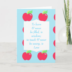 Thank You Teacher Greeting Card