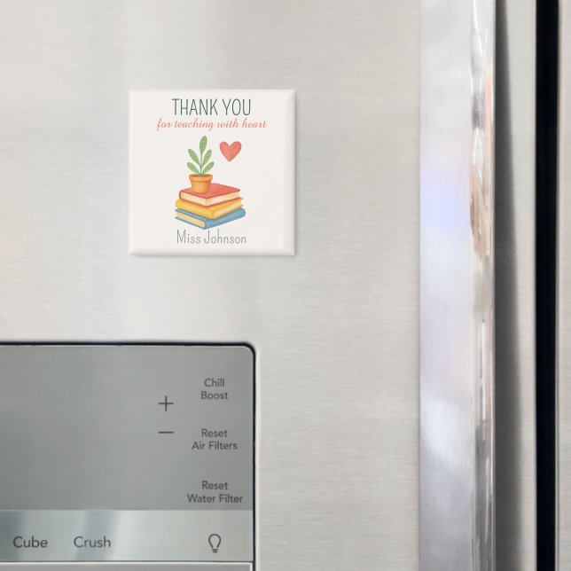 Thank You Teacher – Heartfelt Appreciation Gift Magnet (In Situ (Fridge))