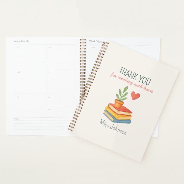 Thank You Teacher – Heartfelt Appreciation Gift Planner (Display)
