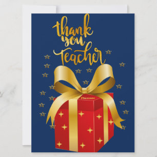 Thank you Teacher Holiday Card
