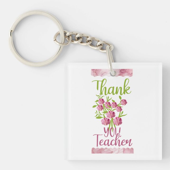 Thank you teacher keychain (Front)