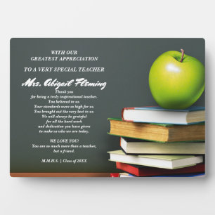 Thank You, Teacher. Personalized Gift Plaques