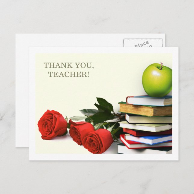 Thank You Teacher  Postcard (Front/Back)