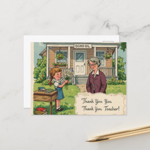 "Thank You, Teacher!" Postcard