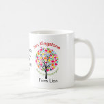 Thank you teacher rainbow apple tree gift coffee mug Thank you teacher rainbow apple tree gift coffee mug