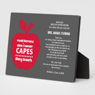 Thank You, Teacher. Teaching Quote Gift Plaque