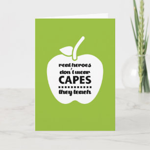 Thank You, Teacher. Teaching Quote Letterpress Thank You Card