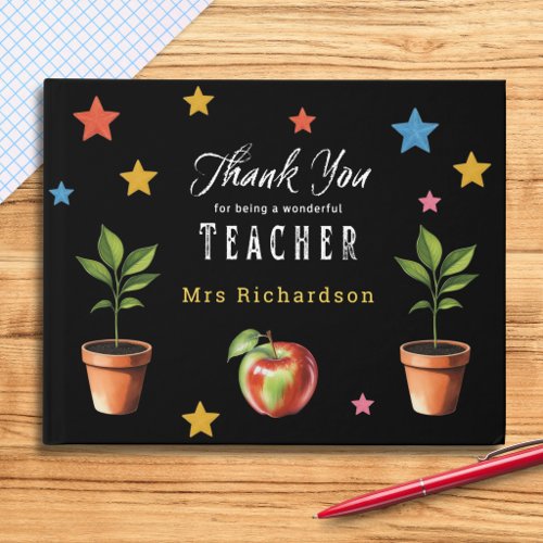 Thank You Teacher Whole Class Chalkboard Guest Book