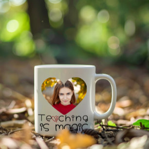 Thank You Teacher with Custom Photo Mug