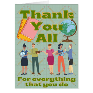 Thank You Teachers Group Card