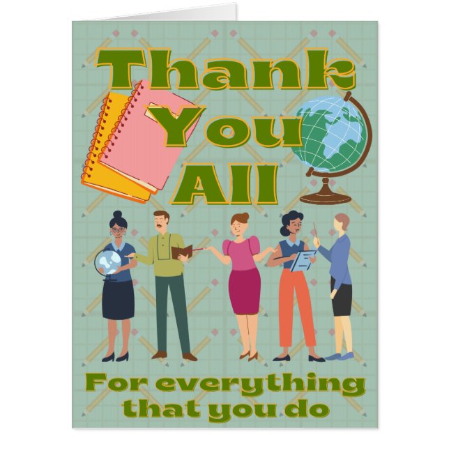 Thank You Teachers Group Card (Front)