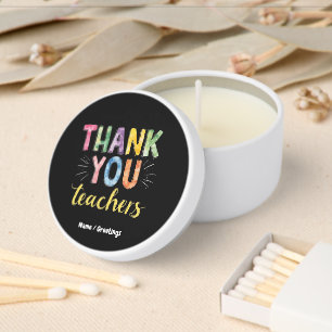 Thank You Teachers & Students Graduation Gift Mini Candle Favors