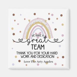 thank you team staff gift magnet