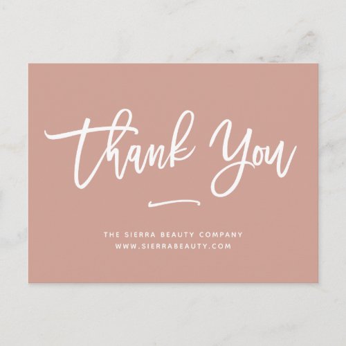 Thank You  Terracotta Retail Small Business Postcard