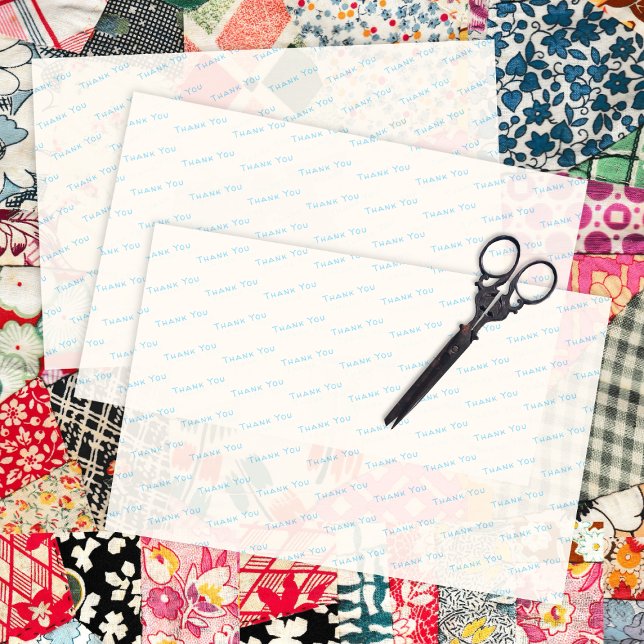 Thank You Text Business Tissue Paper Ecru (Creator Uploaded)