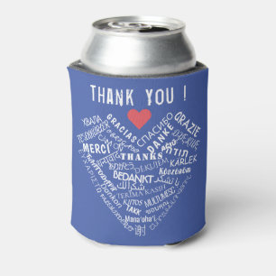 Thank You Text Can Cooler Gift Choose Colors