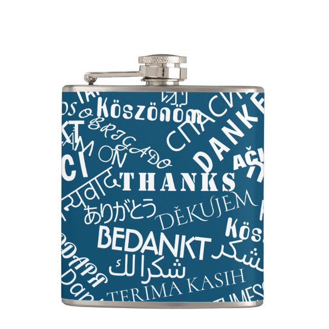 Thank You Text Flask Multi Language Your Colors (Front)