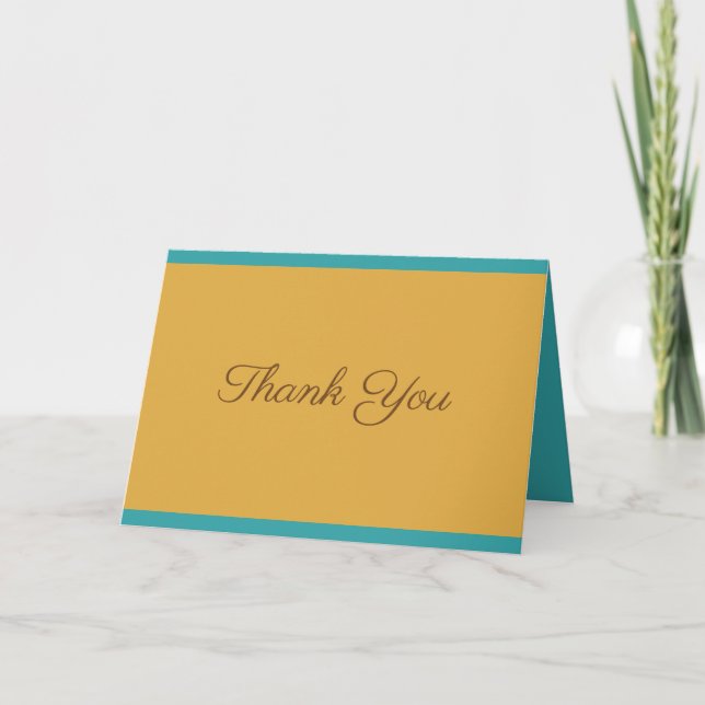 Thank You Text Glamour Modern Template Handwritten (Front)