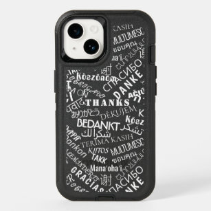 Thank You Text Multi Language Word OtterBox iPhone 14 Case