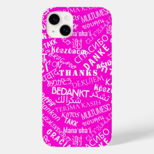 Thank You Text Multi Language Word Text Pink Case-Mate iPhone 14 Plus Case