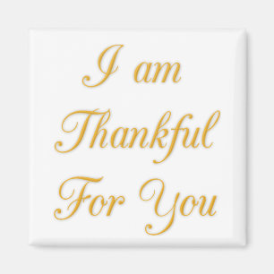 Thank You Text Quote Art Print Design Magnet