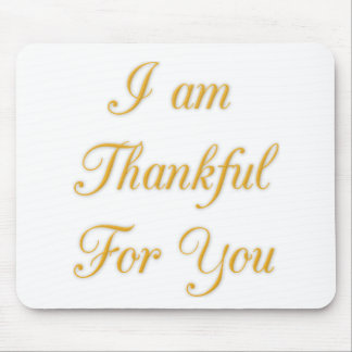 Thank You Text Quote Art Print Design Mouse Pad