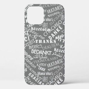 Thank You Text Your Colors Multi Language Word iPhone 12 Pro Case