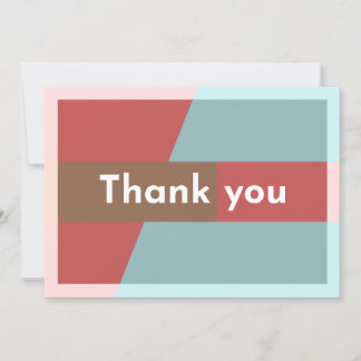 "Thank you" Thank You Card