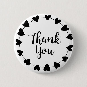 THANK YOU, Thank you card Pinback Button