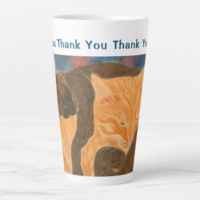 Thank You Thank You Thank You Mom Latte Mug (Front)