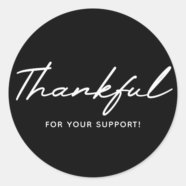 Thank You Thankful Sticker (Front)