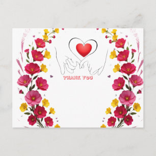 Thank You Thanks With Thanks Many Thanks Postcard