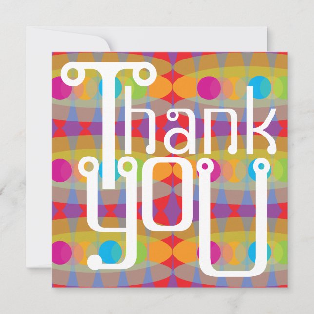 Thank You The 80s Card (Front)