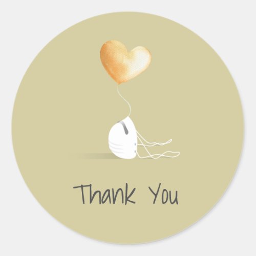 Thank You _ the Coronavirus Edition Classic Round Sticker