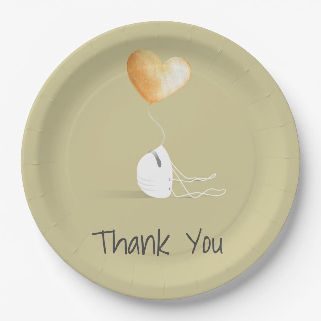 Thank You - the Coronavirus Edition Paper Plates (Front)