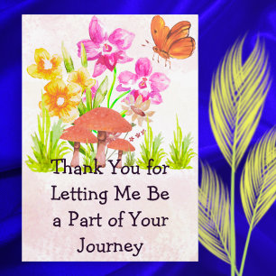 Thank You Therapist Card–Watercolor Pastel Floral