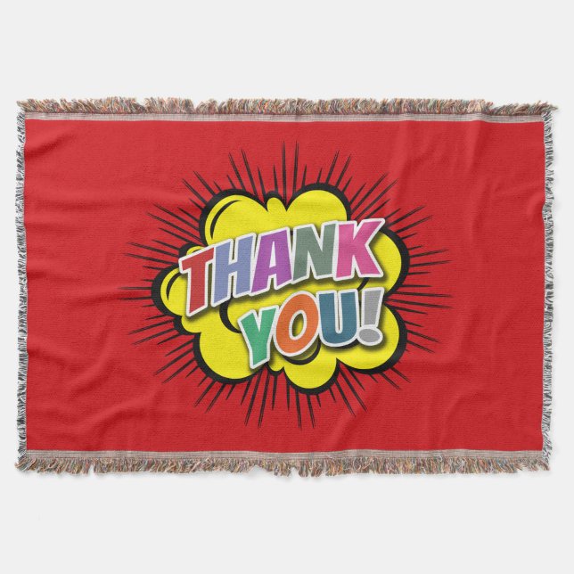 Thank You Throw Blanket (Front)