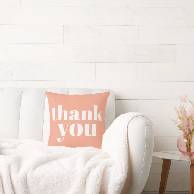 Thank You  Throw Pillow (Couch)