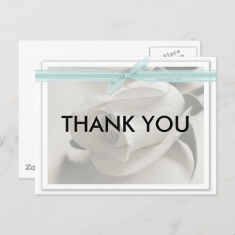 Thank you Tiffany Postcard | Zazzle