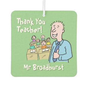 Thank You to a Male Teacher Air Freshener