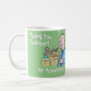 Thank You to a Male Teacher Coffee Mug