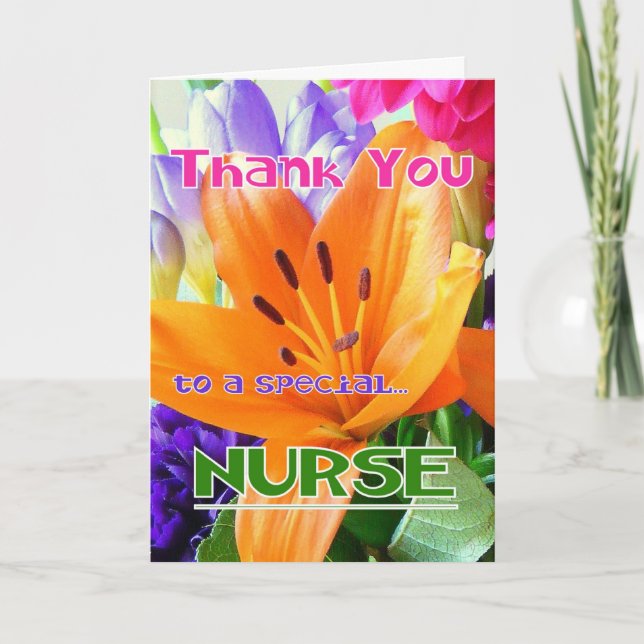 Thank You to a special NURSE! (Front)