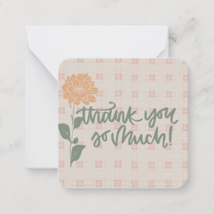 Thank you to a team note card